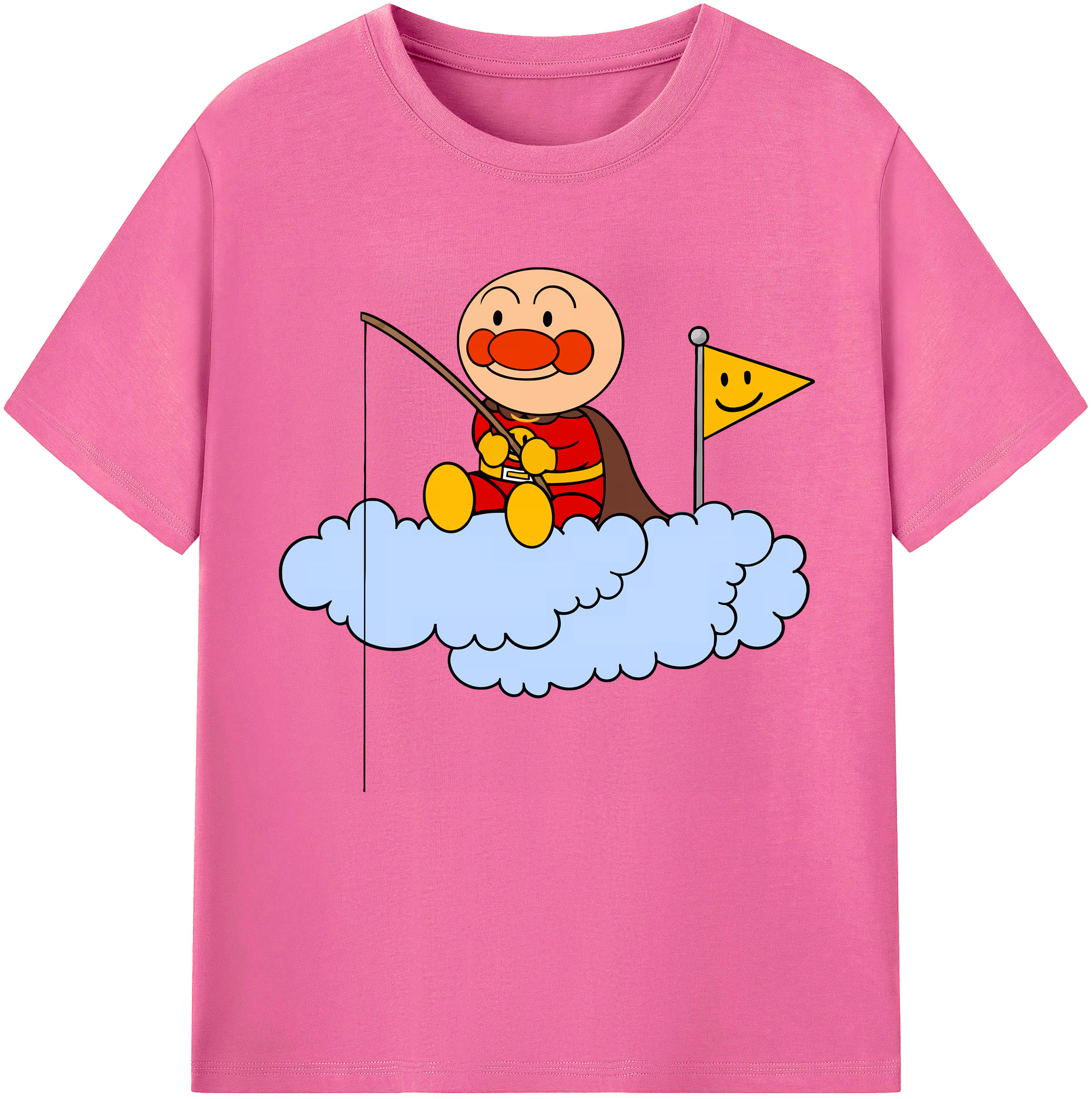 （画像用） アンパンマン Anpanman レディースカジュアルプリントTシャツ（綿100％）